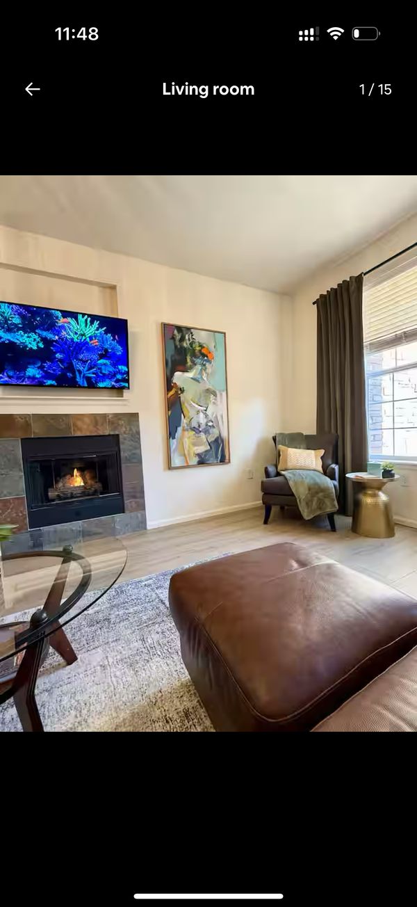 Cozy, quiet, and modern 2 bedroom apartment.