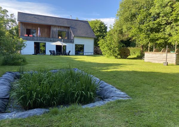 Maison de charme biosourcée, ossature bois et isolation paille