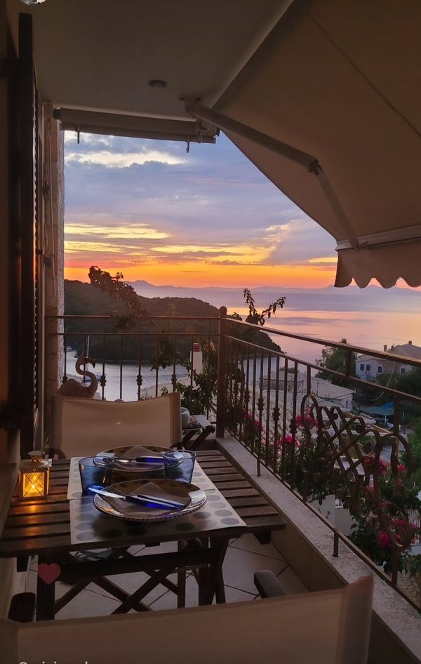 casa vacanze con vista sul mare della Grecia