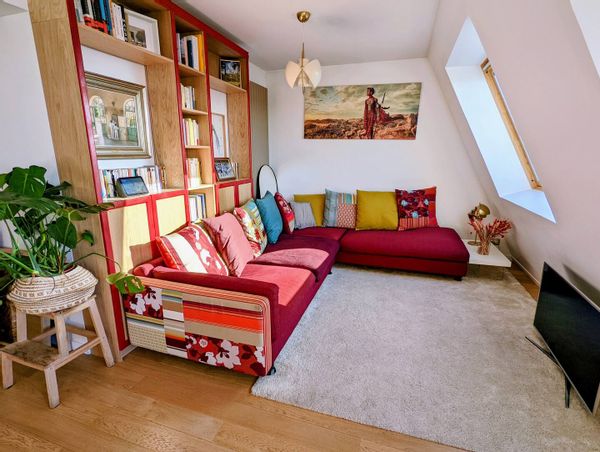 Experience Parisian life in our 3BR penthouse duplex with breathtaking views from a modern condo.