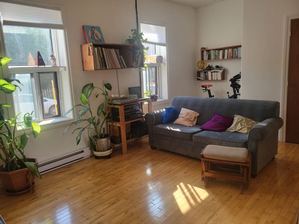 Bright ground-Floor apartment in Saint-Henri with backyard & balcony