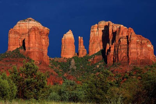 Red Rock views from a home that boarders National Forest, yet walking distance to Uptown.