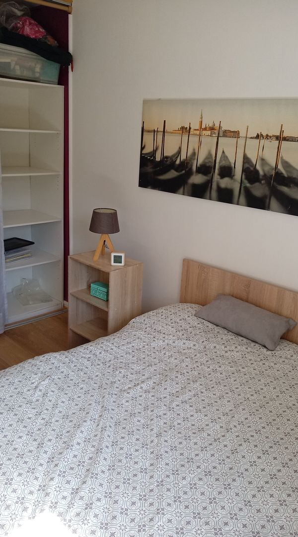 Chambre au calme près de Paris avec vue sur le jardin de la résidence