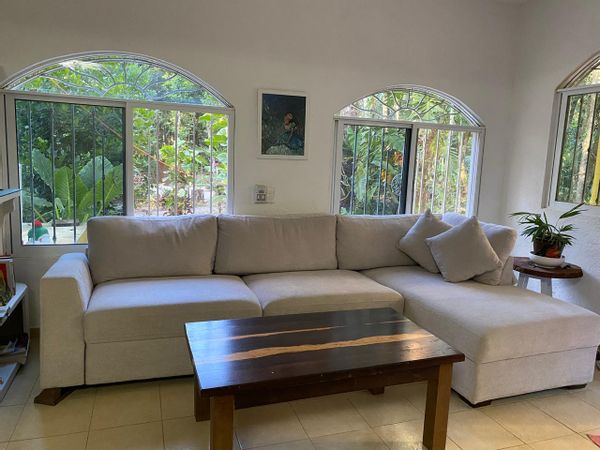 Casa en la selva con terraza, AC, internet y a 20 min de la playa