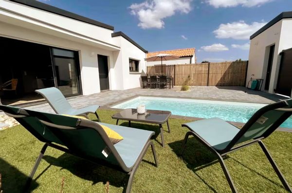 Maison bord de mer piscine Bourgenay Sables d'Olonne