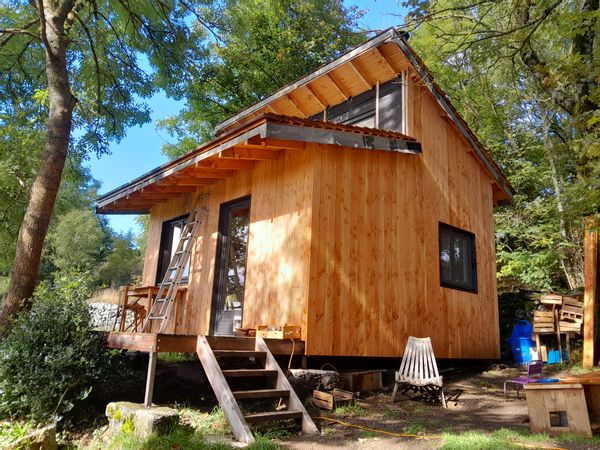 Maison bioclimatique autoconstruite