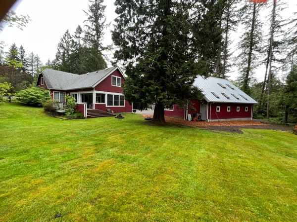 Redwood home in the forest