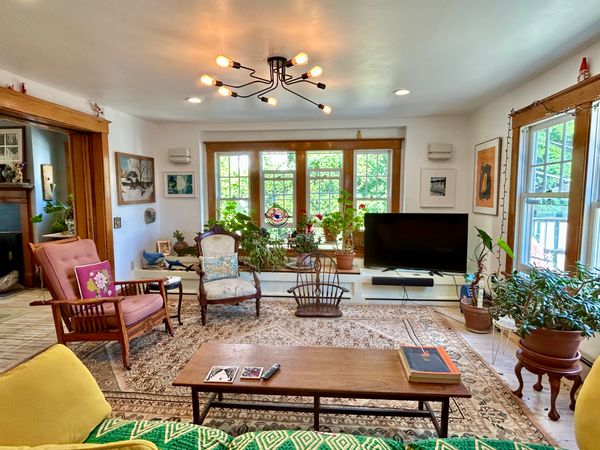 Art and light-filled three-bedroom home in the Berkshires of Western Massachusetts.