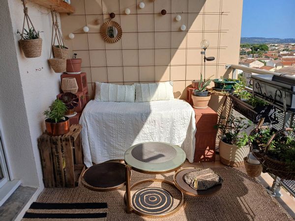Appartement-terrasse avec vue sur la cathédrale et le pic du Canigou