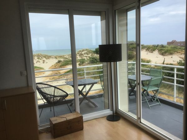 Appartement très lumineux et calme avec vue mer et dunes plage de Malo les Bains, Dunkerque.
