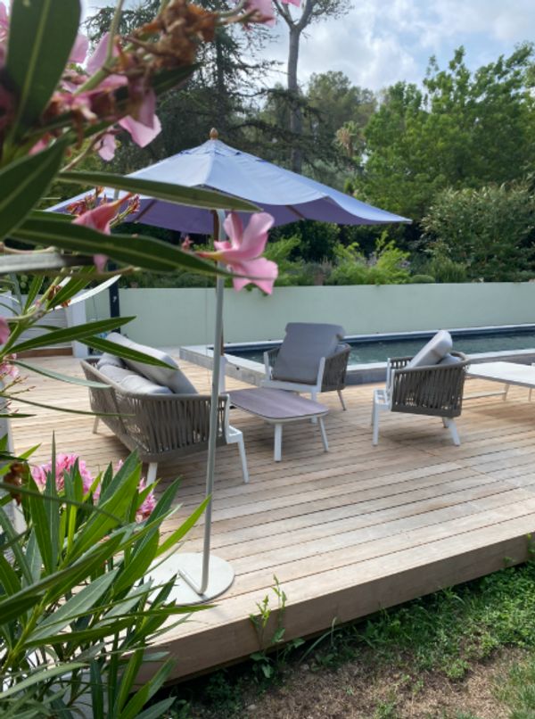 Studio Casalou, Hameau des Oliviers, Mougins, Côte d’Azur, piscine, écrin de verdure, 1 ou 2 adultes