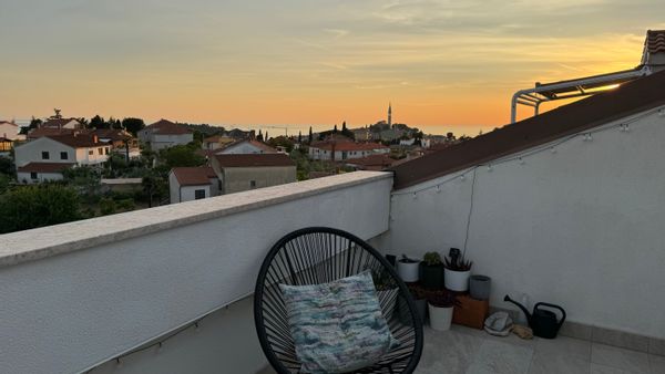 Romantic apartment with a view of the sea and the Old Town of Rovinj