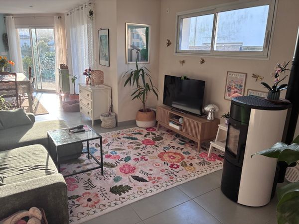 Le nid douillet au bord de la mer de Marjorie, Martin et Camille.