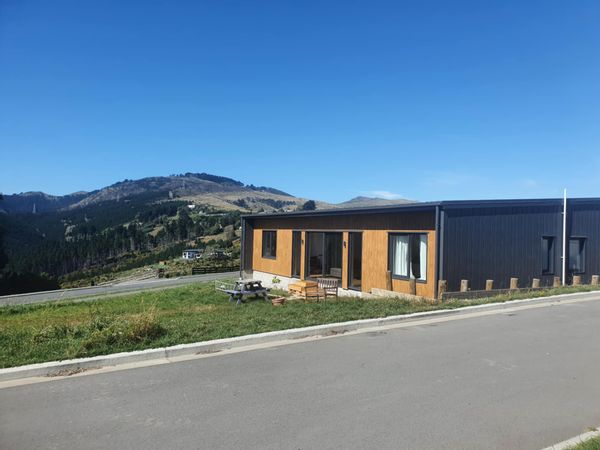 Passive house with hills views