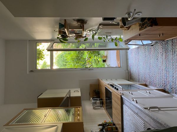 Two room flat with garden