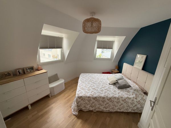 Appartement familial sous les toits,  vue sur la tour Eiffel