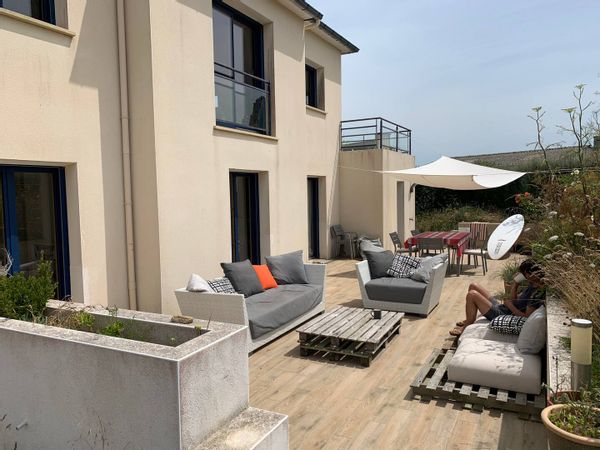 Plage à pied: 2 chambres lumineuses +  terrasse