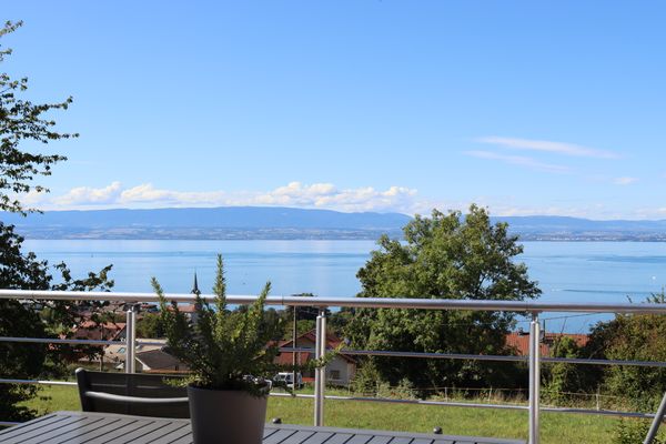 Maison de village avec belle vue sur le lac Léman
