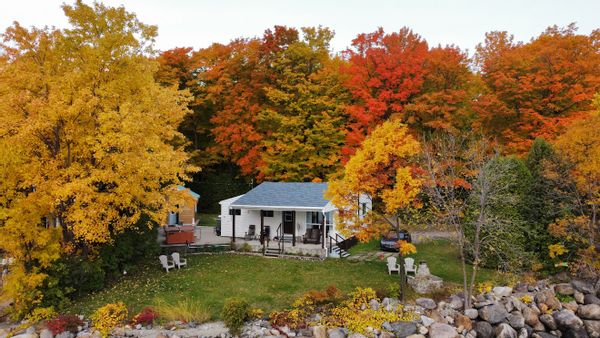 Chalet  deux chambres en bordure du fleuve St-Laurent
