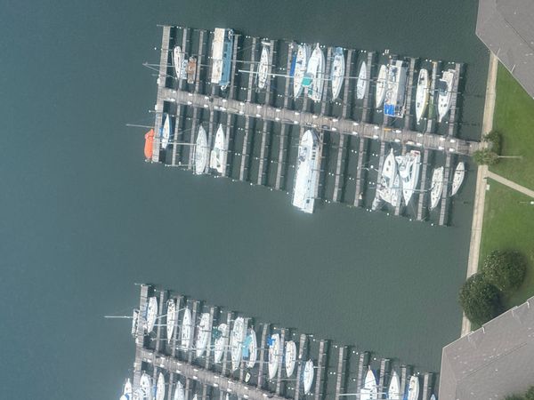 Shannon's houseboat with sailing vessel