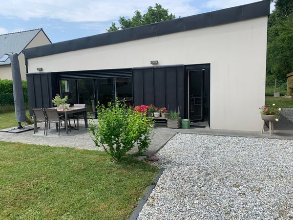 Maison contemporaine en Bretagne au sud de Rennes (France)