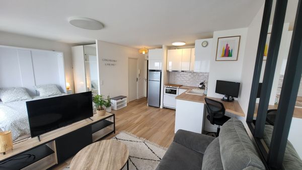 Studio tout confort avec vue imprenable sur Paris