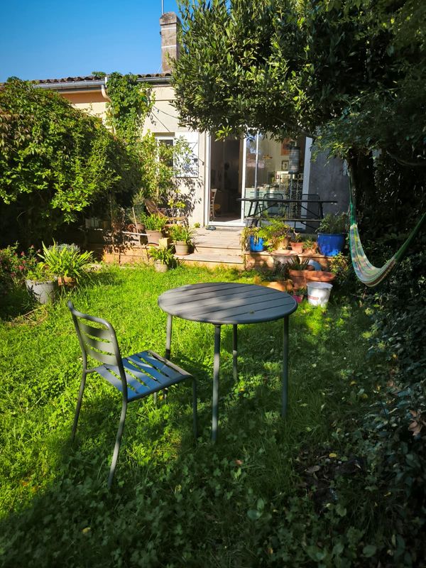 Petite échoppe bordelaise avec jardin