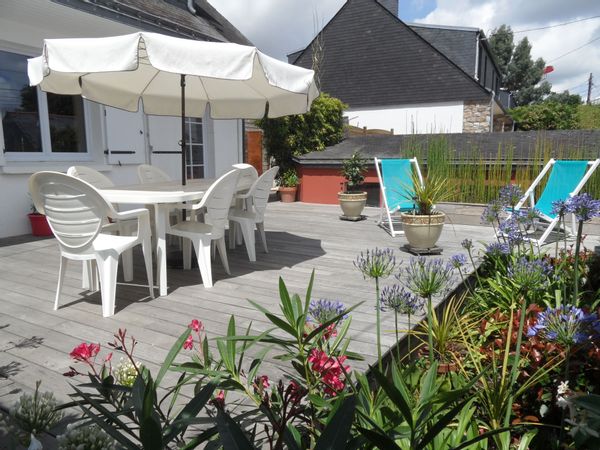 La maison de Stéphanie, située dans une impasse à proximité du centre ville de Vannes