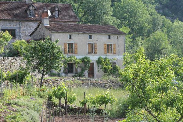 Charmante maison en pierres dans la vallée du Célé (chemin de Saint-Jacques/GR65)