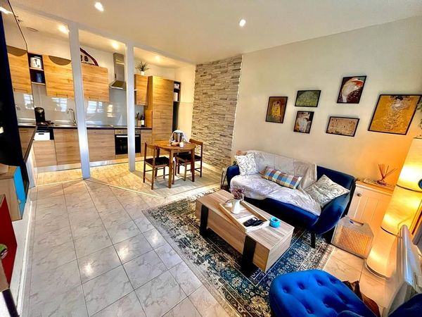 L'App'Art, jolie vue mer en rez de chaussée à 200 mètres de la plage