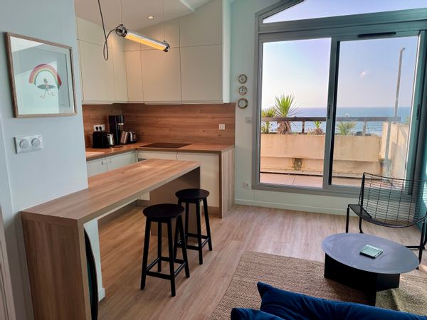 Vue panoramique sur l'Océan et Coucher de soleil