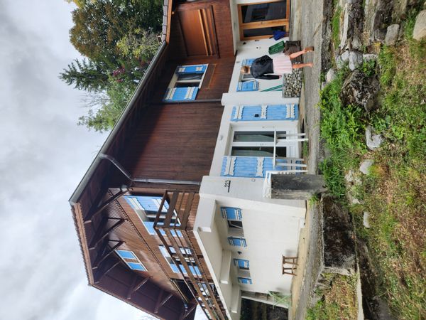 L'appartement au rez de chaussée de "Mamie Nath" (vue Mont-Blanc  !)