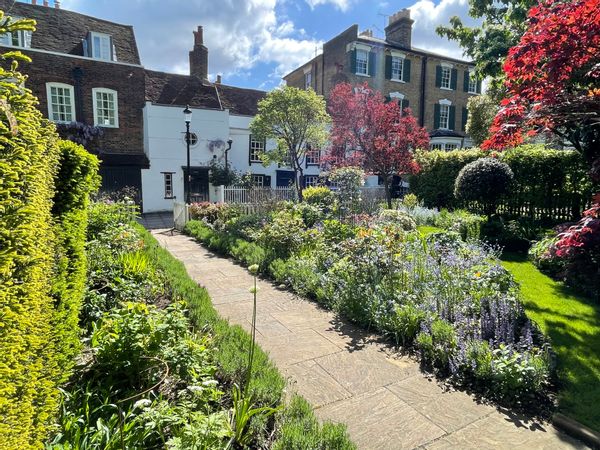 Filled with antique furniture, one of London’s oldest houses & a landmark on this picturesque street