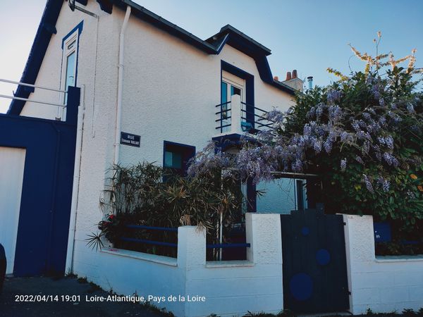 Charmante maison ancienne, au calme, à 4 km du front de mer de Saint-Nazaire.