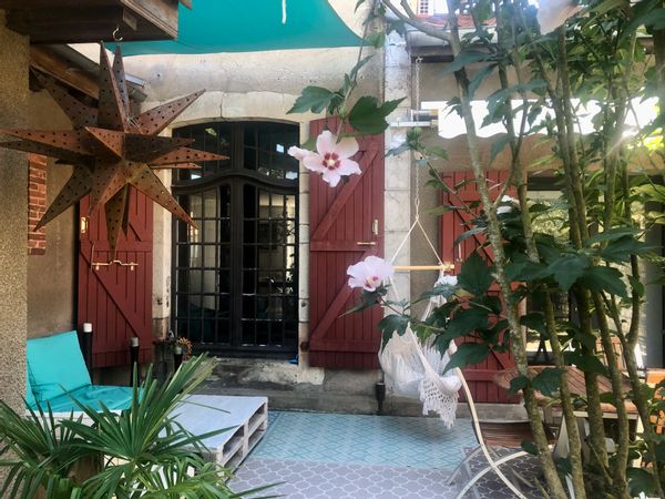 La maison de Sylvie T3  dans maison atypique Mées  proche Dax dans le sud des Landes,  jardin