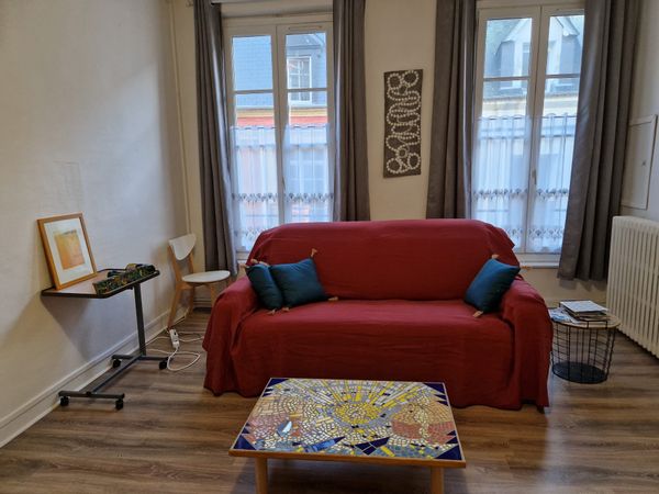 Appartement 2 chambres, centre-ville Dieppe et à deux pas de la plage, sur la Côte d’Albâtre.