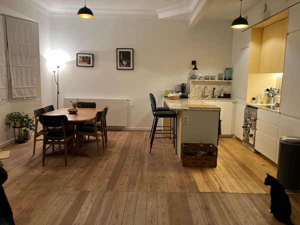 Cosy appartment in the heart of Brussels decorated with heart and simplicity.