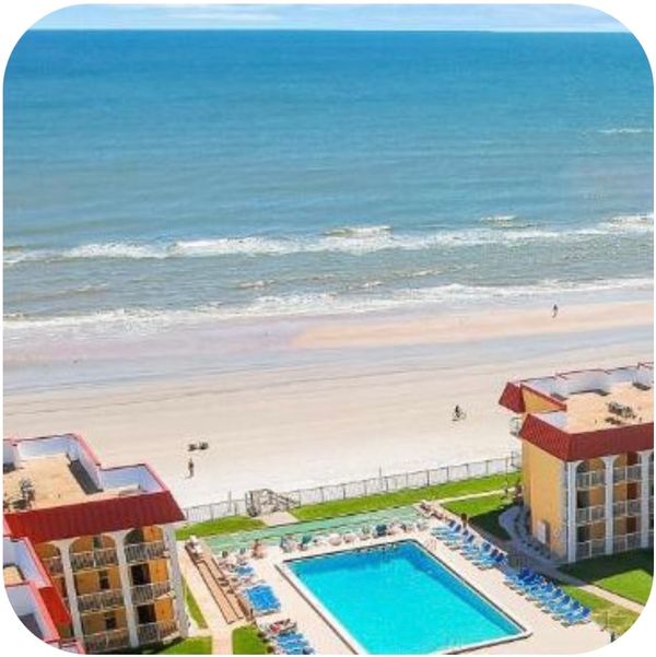 2 bedroom condo on the ocean. 
Less than 60 miles (1 hour) to Disney, Universal Studios and Orlando.