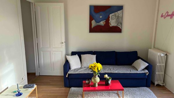 My flat with high ceilings&large windows