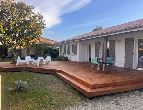 Maison de plein pied 6 pers. sur la côte landaise.