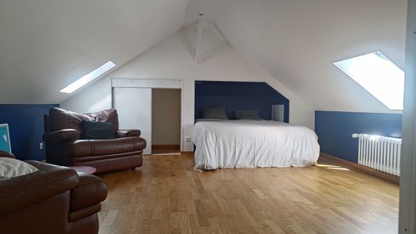 Chambre, SdB, Wc privés dans notre maison proche du centre