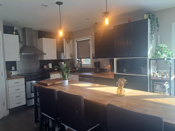 Demeure à aire ouverte et lumineuse avec jardin privé : L'équilibre parfait!