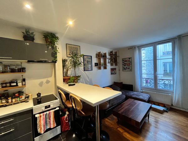 Appartement sur cour calme et arborée à 5mns du canal de l'Ourcq et des métros