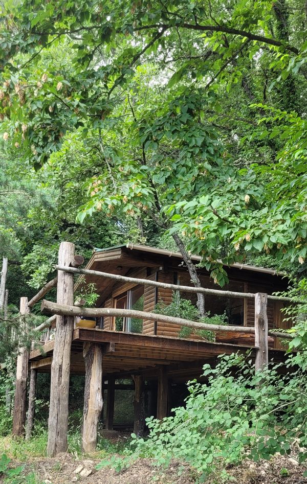 Cabane Fetia nichée au cœur de la réserve pré Alpes d'Azur, un havre de paix, chaleureux et serein.