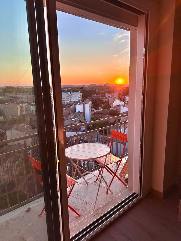 Duplex centre-ville de Toulouse avec une magnifique vue dégagée sans vis à vis