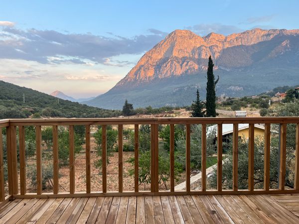 "High ceiling eco-friendly adobe+wooden country house in Geyikbayırı, Antalya, Turkey