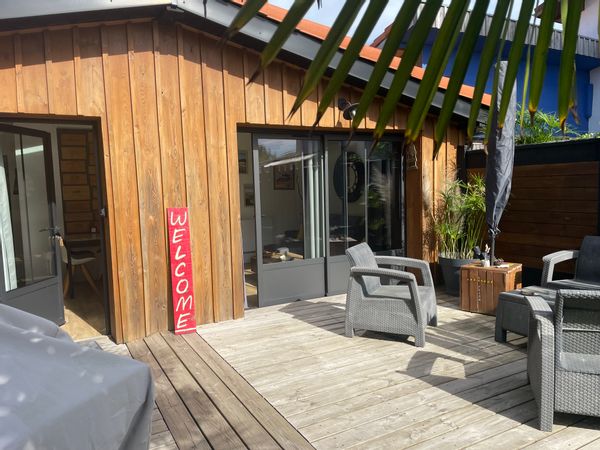 La Casa Del Rio au cœur du bassin d’Arcachon est une petite maison au style des cabanes ostréicoles