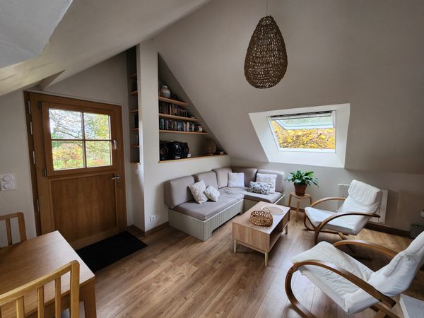 Chez Géraldine et Jean-Luc, joli studio indépendant à la campagne