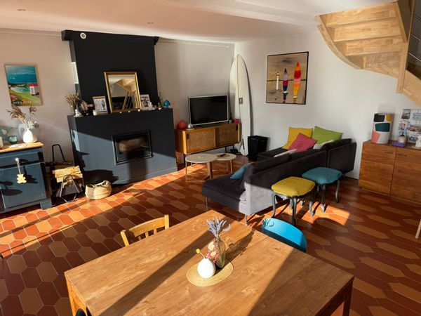 vue mer maison proche plage de surf