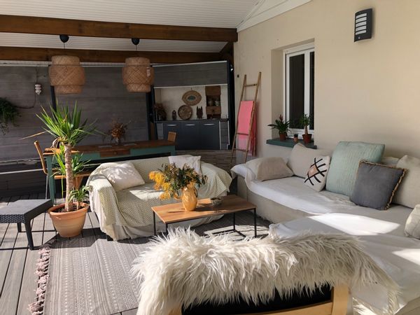 Maison au cœur de la forêt des Landes proche du Bassin d’Arcachon, de l’océan et de Bordeaux.